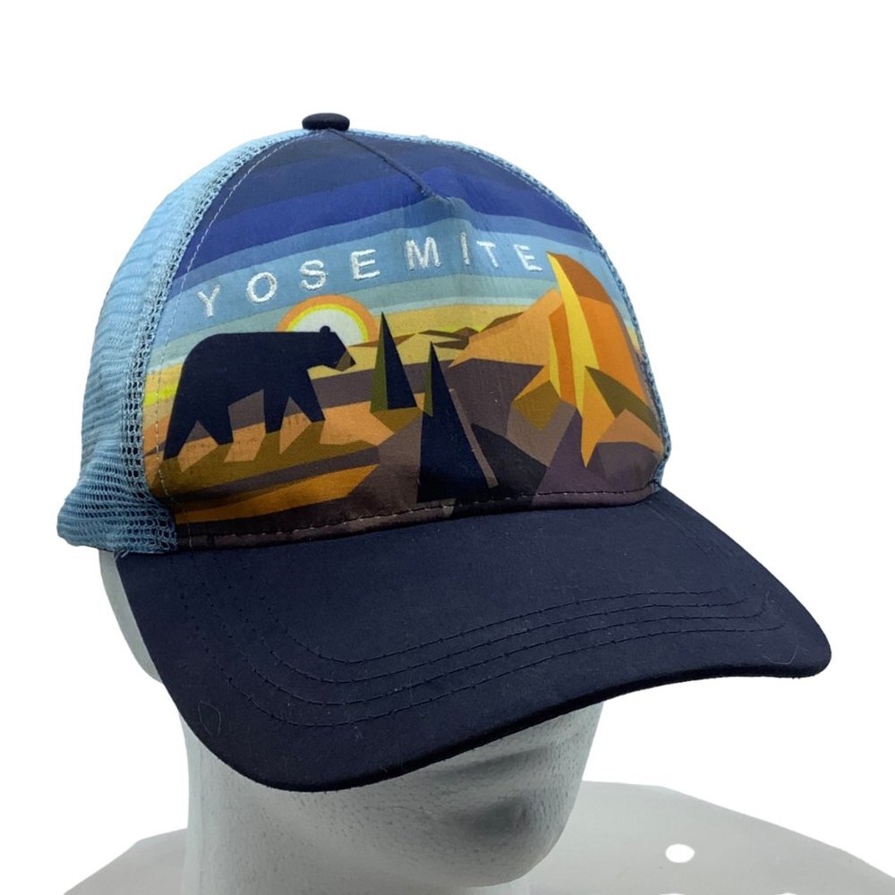 YOSEMITE National Park Trucker Hat Cap Adjustable Snapback Impact Bear‎ Tent OS